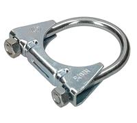 KOTARBAU® Fascetta di scarico, 50 mm, fascetta di scarico, fascetta per tubi a U, per il montaggio di antenne, tubi, pali di giunzione universale