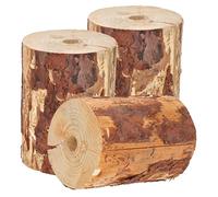 KOTARBAU® Fiaccola svedese con stoppino di accensione, candela da giardino in un blocco di legno in schiuma di legno, fiaccola di legno per barbecue, picnic, giardino, fiaccola (citronella, 3 pezzi)