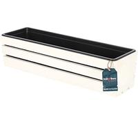 KOTARBAU® Fioriera da Balcone, Vaso da Esterno, con Inserto in Plastica