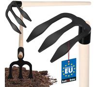 KOTARBAU® Forca a 3 Denti per Scavare Patate con Manico in Legno 90 cm Forchetta da Giardino Strumenti Manuali Attrezzi Accessori da Giardino
