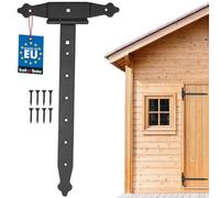 KOTARBAU® Gancio a croce, 400 mm, con cerniera a T, rivestimento in polvere