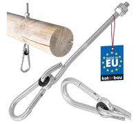 KOTARBAU Gancio per altalena M10 Bullone Moschettone zincato a moschettone