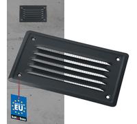 KOTARBAU Griglia di ventilazione 165 x 100 mm di scarico Antracite con zanzariera Coperchio per l'avvitamento Rettangolare Aerazione con rete Laccata
