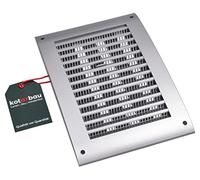 KOTARBAU® Griglia di ventilazione, 170 x 250 mm, richiudibile, in plastica con protezione dagli insetti, griglia di chiusura, rettangolare, in raso, griglia di scarico dell'aria