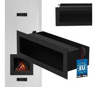 KOTARBAU® Griglia di ventilazione per camino, 30 cm, in acciaio verniciato a polvere, colore nero
