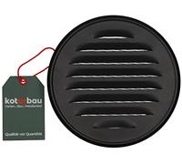 KOTARBAU® Griglia di Ventilazione Rotonda, griglia di Scarico con Flangia, Colore Bianco, Diametro 125 mm