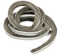 KOTARBAU® Guarnizione a spazzola, 5 m x 6,9 mm x 12 mm, autoadesiva, per mobili e porte
