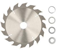 Kotarbau® Lama per sega in metallo duro per taglio del legno, a 16 denti, con diametro da 150 mm + anelli riduttori