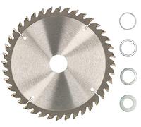 Kotarbau® Lama per sega in metallo duro per taglio del legno, a 40 denti, con diametro da 140 mm + anelli riduttori