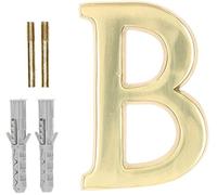 KOTARBAU® - Lettera “B” in ottone, 10 cm, per case, residenze, alberghi, appartamenti, monumenti e lapidi, 100% ottone