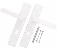 KOTARBAU® Maniglia BB 72 mm cartello lungo bianco con viti di montaggio