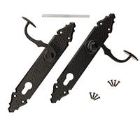 KOTARBAU® Maniglia per cancello 90 mm per cilindro profilato, forgiato, nero anticato