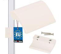 KOTARBAU maniglia per porta da balcone, in alluminio, maniglia per porta da terrazza, DE LUXE fumatore sicuro, effetto turchese, chiusura, maniglia a conchiglia universale