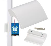 KOTARBAU Maniglia per porta del balcone argento anodizzato maniglia per porta della terrazza DE LUXE sicura aspetto porta ruvido chiusura conchiglia maniglia universale maniglia di trazione alluminio