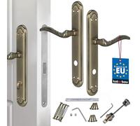 KOTARBAU® Maniglia per porta Znal, 90 mm, maniglia per porta WC, maniglia lunga per porte interne, rosetta lunga, maniglia per porta, maniglia per porta, patinata