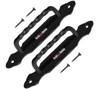 KOTARBAU® Maniglia per porte, 190 mm, 2 pezzi Maniglia in ferro battuto, adatta a porte in ferro e in acciaio, anche per portoni e porte scorrevoli