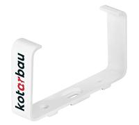 KOTARBAU® Morsetto di fissaggio a canale piatto, 120 x 60 mm, supporto per canali, per sistemi di ventilazione in plastica, fascetta per canali, fissaggio condotto di ventilazione