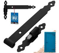 KOTARBAU® Nastro di carico universale, 300 mm, Verniciato A Polvere, Nero, per porta, cerniera per cancello da giardino, a sinistra e a destra