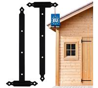 KOTARBAU Nastro per caricamento, 600 mm, 2 pezzi, con cuscinetti a sfera, per porta, cerniera per porta da giardino, cerniera (600 mm), piastra 245 mm