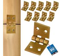 KOTARBAU Nastro per casse, 50 x 25 mm, 10 pezzi, per mobili e mobili, zincato, per cancelli, porte, casse, armadietti