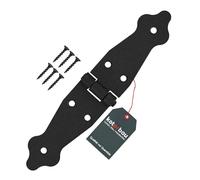 KOTARBAU® Nastro per porta, 100 x 100 x 35 mm, in acciaio verniciato a polvere, colore nero, cerniera per finestra, porta da giardino, cerniera