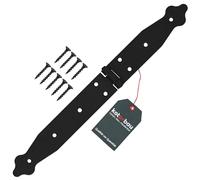 KOTARBAU® Nastro per porta, 150 x 200 x 35 mm, in acciaio verniciato a polvere, colore nero, cerniera per finestra, porta da giardino, cerniera