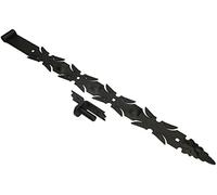 KOTARBAU® Nastro per porta in ferro battuto con ganci, 800 mm, cerniera per porta, cerniera per porta, chiusura per porta, rivestimento in polvere
