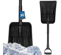 KOTARBAU® Pala da neve per auto, in plastica, con manico extra clic, 80 cm, piccola auto, pala per neve