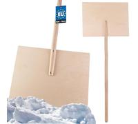 KOTARBAU Pala spazzaneve in legno con manico, 50 x 38 cm, pala in compensato, pala da neve per bambini, pala da neve in legno