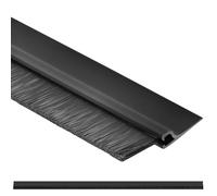 KOTARBAU® guarnizione a spazzola, paraspifferi sottoporta, 100 cm nero, autoadesiva, paraspifferi porta blindata guarnizione porta ingresso finestre spifferi porta finestra porte antispifferi