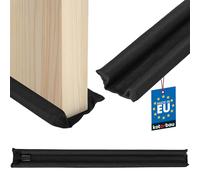 KOTARBAU® Paraspifferi Sottoporta - Schiuma Di Polietilene - 95 cm - Nero - Paraspifferi Porta - 30 mm - Antispiffero Anta - Sotto Porta Per Freddo - Doppio Strato - Tagliabile - Isolante