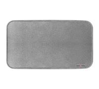 KOTARBAU® Piastra per stufa a legna/camino, 48 x 80 cm, in acciaio verniciato a polvere, colore argento antico, lamiera di base, vassoio cenere, piastra per camino, lamiera di protezione, protezione