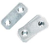 KOTARBAU Piastre forate 40 x 16 mm, zincate argento, connettore piatto per legno interno - esterno piastra forata in acciaio (50)