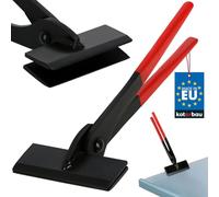 KOTARBAU® Pinza per lamiera, 100 mm, diritta 0º, pinza piegata forgiata per coperture per la piegatura di lamiere con impugnatura in gomma