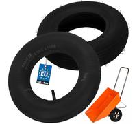 KOTARBAU® Pneumatico Carriola - ⌀ 38 cm - 4PR - Camera d'aria - ⌀ 33 cm - Gomma - Nero - 4.00-8 - Copertone e Camera d'aria Carriola - Sostituzione - Resistente
