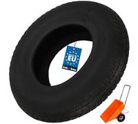 KOTARBAU® Pneumatico Carriola - 4 PR - Gomma - ⌀ 40 cm - Nero - Copertone per Ruota Carriola - Resistente - Facile da Montare - per Giardino Edilizia Agricoltura