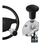 KOTARBAU® Pomello Volante Universale - Alluminio - 5 cm - Nero - ⌀ 4,7 cm - Pomello Volante Trattore - Accessori Trattore - Design Ergonomico