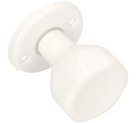 KOTARBAU® Pomolo per porta girevole bianco ferramienta per porta sfera pomolo in acciaio verniciato pomolo per porta sferico 1 pezzo pomello parte superiore resistente