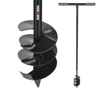 KOTARBAU® Punta per trapano manuale, diametro 110 mm, con manico in plastica, trapano a spirale, punta a terra, trapano per bulbi, fioriere, utensili manuali, utensili da giardino, trapano a terra, in