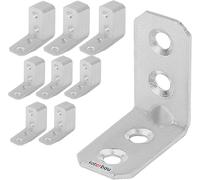 KOTARBAU Raccordo angolare 30 x 30 x 16 x 2 mm con bordo in acciaio per montaggio fori di montaggio per mobili zincati per carichi pesanti, connettori in legno, angolo di montaggio (100)