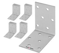 KOTARBAU - Raccordo angolare 60 x 60 x 40 mm in acciaio, fori di montaggio per mobili, zincato, adatto a carico pesante, fissaggio su legno, 50 pezzi