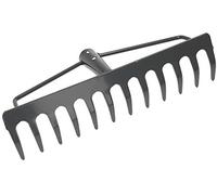 KOTARBAU® Rastrello Rinforzato 310 mm Scopa per Foglie in Acciaio con 12 Denti Robusta Rastrellini Senza Manico Utensili da Giardinaggio Accessori da Giardino