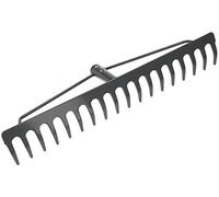 KOTARBAU® Rastrello Rinforzato 475 mm Scopa per Foglie in Acciaio con 18 Denti Robusta Rastrellini Senza Manico Utensili da Giardinaggio Accessori da Giardino