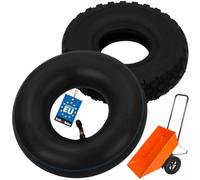 KOTARBAU® Ruota per carriola 3.00 - 4 pneumatici per carriola + tubo per carrello, ruote profilate, carrello in gomma piena
