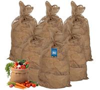 KOTARBAU® - Sacchi di iuta da giardino, per compost e altri rifiuti, 95 x 45 cm, ecologici, 6 unità, 95 x 45 cm