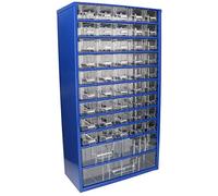 KOTARBAU® Scatola portaoggetti da officina con cassetti, 306 x 551 x 155 cm, 45 K2M1G, in metallo, blu scuro