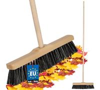 KOTARBAU® Scopa con Manico - 35 cm - scopa da esterno - Scopettone Industriale - spazzolone industriale - Marrone - per Esterni e Interni - per Giardino - Casa - Ufficio