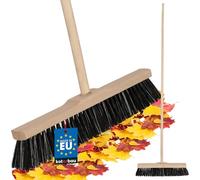 KOTARBAU® Scopa con Manico - 40 cm - scopa da esterno - Scopettone Industriale - spazzolone industriale - Marrone - per Esterni e Interni - per Giardino - Casa - Ufficio
