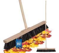 KOTARBAU® Scopa con Manico - 50 cm - scopa da esterno - Scopettone Industriale - spazzolone industriale - Marrone - per Esterni e Interni - per Giardino - Casa - Ufficio