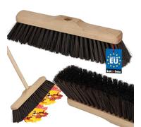 KOTARBAU® Scopa Da Esterno - Spazzolone per Pavimenti - 30 cm - Marrone - scopettone industriale - Scopa Industriale - per Esterni e Interni - senza Manico